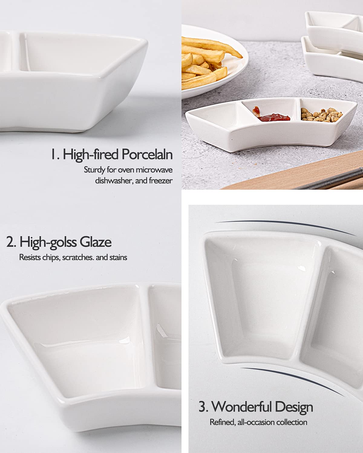 DELLING fondue dipping bowls for shared sauces and bites