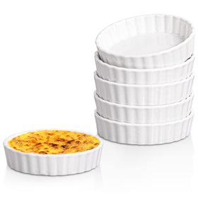 DELLING creme brulee ramekins deliver elegant 8 oz portions for flawless desserts.