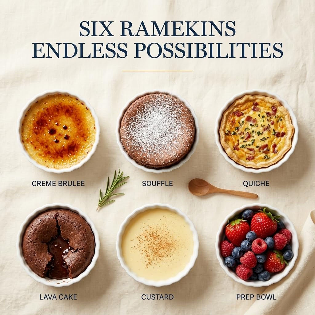 DELLING 8 oz ramekins perfect for single servings and sauces.