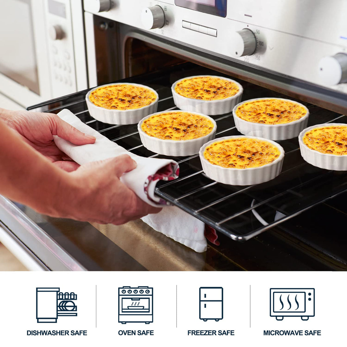 DELLING versatile ramekins double as condiment bowls during serving.