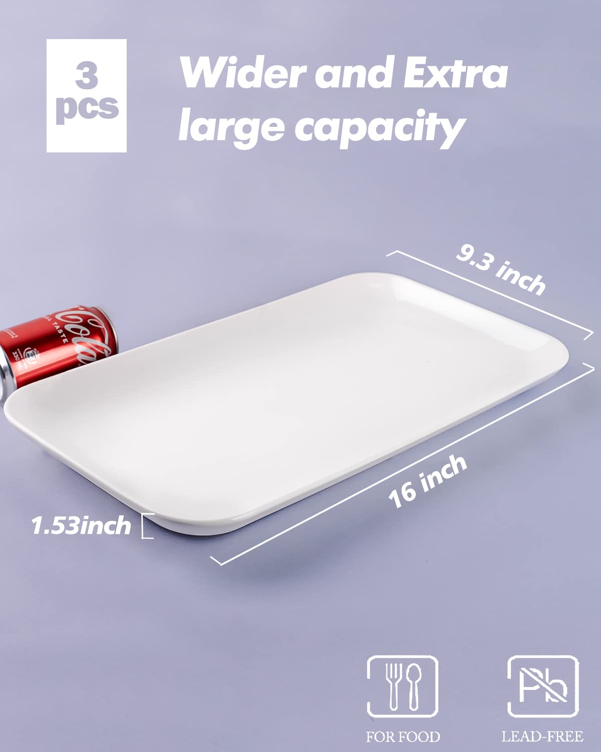 DELLING oven-safe 590°F platters ideal for warm appetizers
