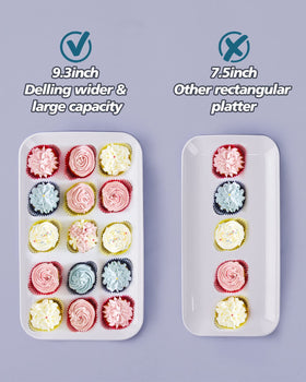 DELLING professional porcelain 3-piece platters offer uniform serving