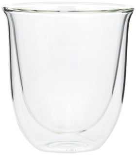 De'Longhi glass 270ml, durable replacement part that fits several models and preserves crema.