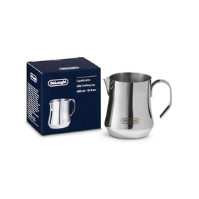 De'Longhi DLSC060 milk frothing jug with precise pour spout for latte art.