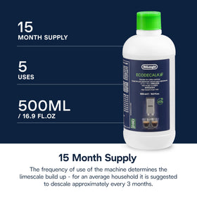 Delonghi EcoDecalk descaler 2-pack box for extended use