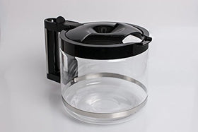 DeLonghi glass coffee carafe full view with clear body and everyday brewing appeal.