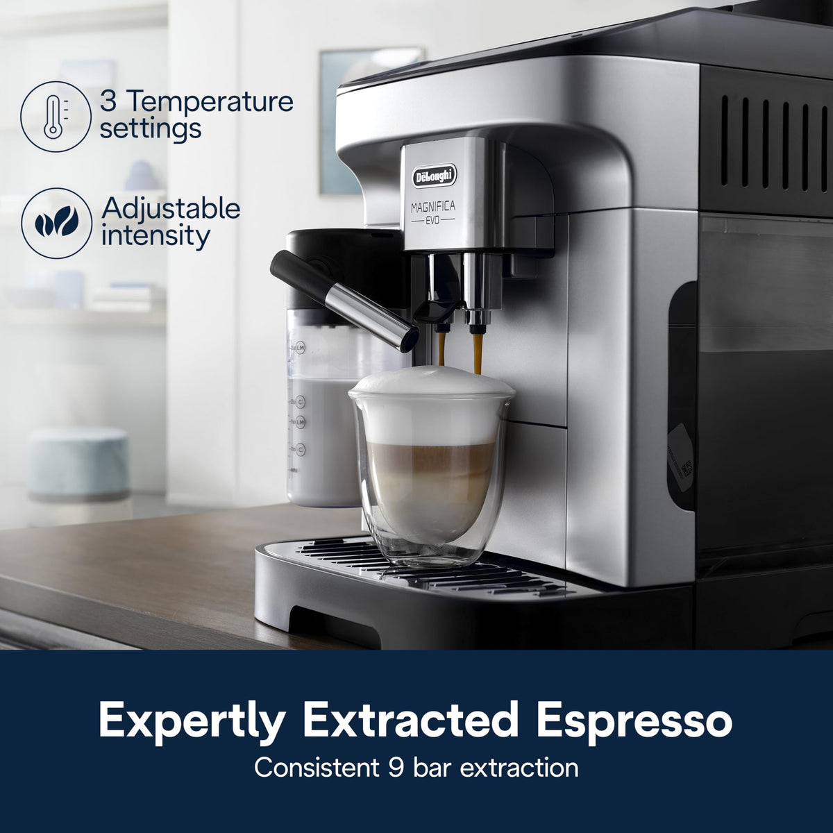 Magnifica Evo iced coffee recipe demonstrating bold, balanced cold brew.