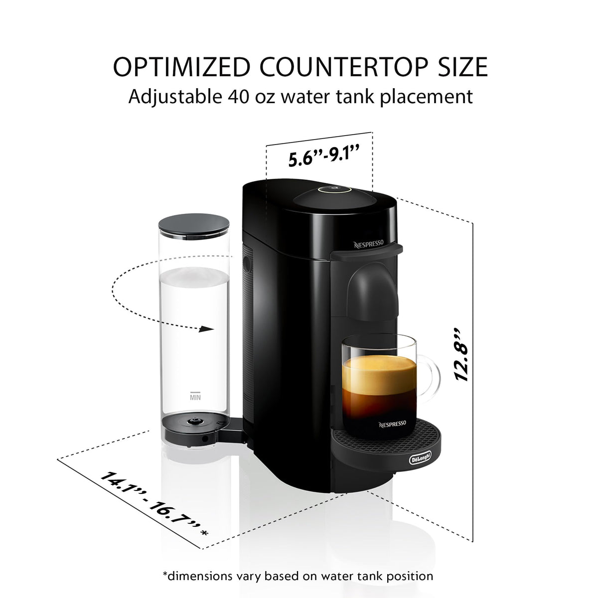 De'Longhi VertuoPlus Aeroccino milk frother for creamy froth at home