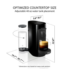 De'Longhi VertuoPlus Aeroccino milk frother for creamy froth at home