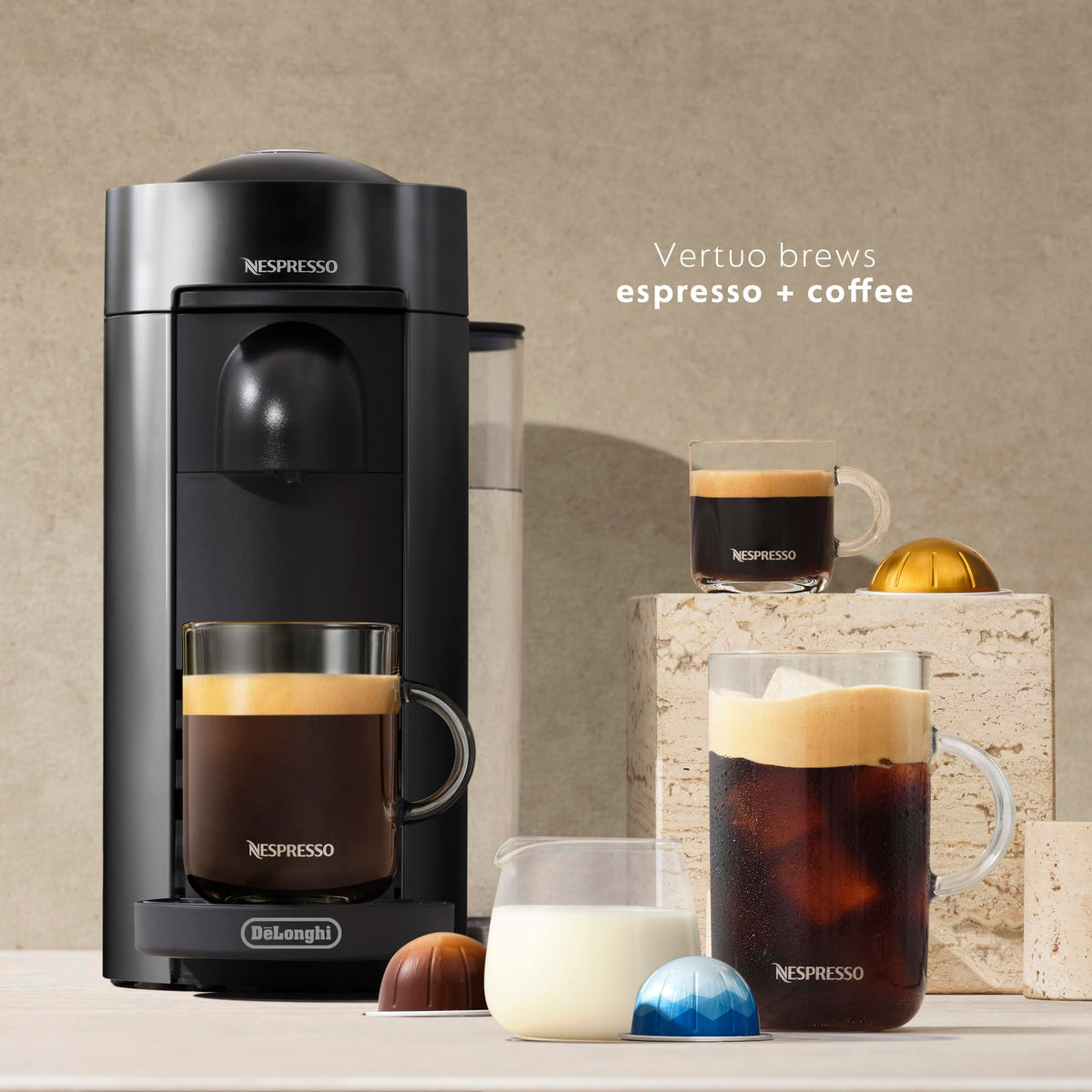 De'Longhi VertuoPlus spins up to 7,000 RPM for crema-rich cups