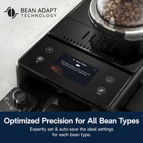 Bean Adapt Technology tunes grind and temperature automatically for each bean