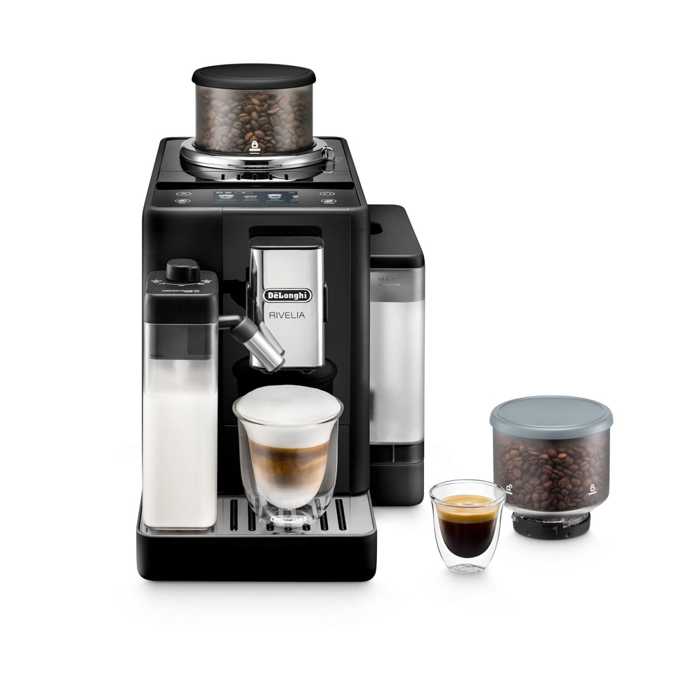 De'Longhi Rivelia with Bean Switch System enabling seamless bean variety for flavorful mornings