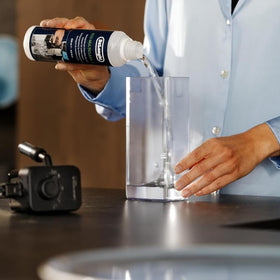 Delonghi universal cleaner frother-nozzle cleans frothing nozzles for consistent milk foam.