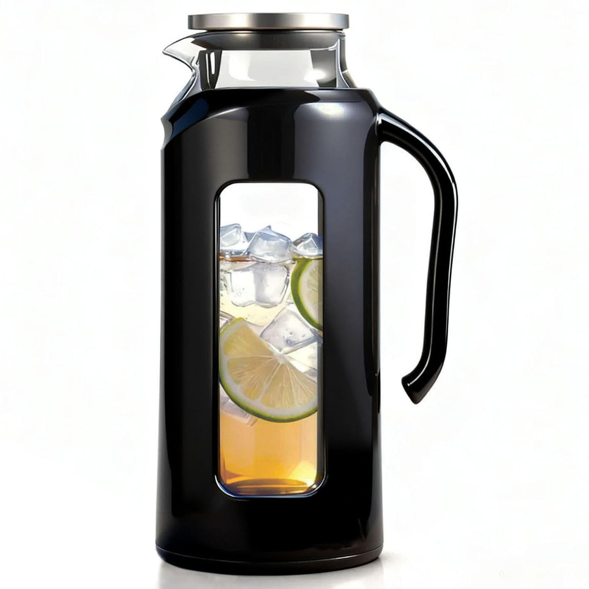 Delove glass pitcher with lid and handle shows durable design for daily beverages.
