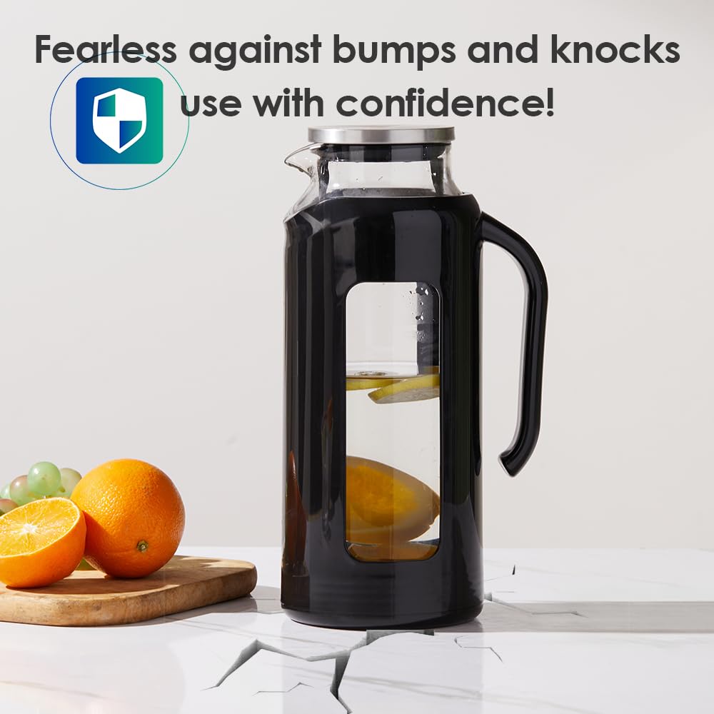 Delove pitcher capacity windows let you read water level at a glance.
