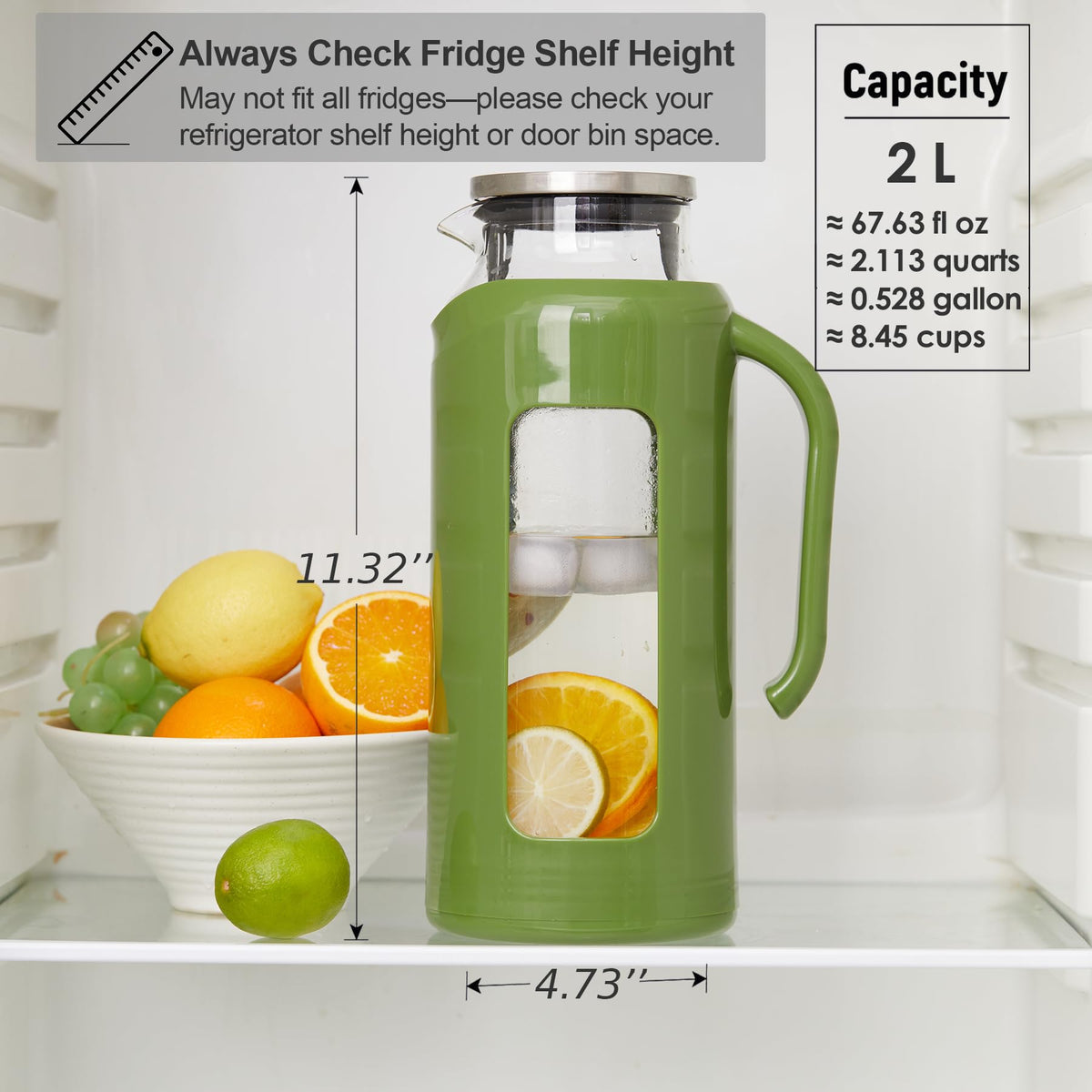 Delove water-level windows let you monitor contents at a glance.