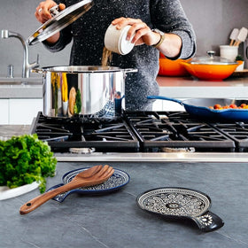 Delpnana kitchen counter spoon rest keeps workspace tidy