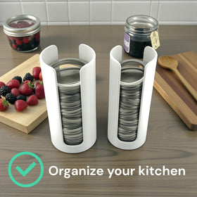 Delta Loom easy-clean surface of the lid organizer wipes clean with a damp cloth.