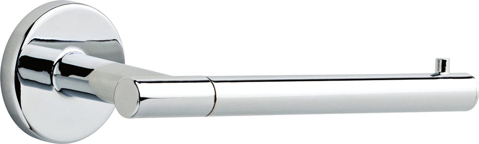 Delta Trinsic chrome holder close-up shows polished finish for a premium look.