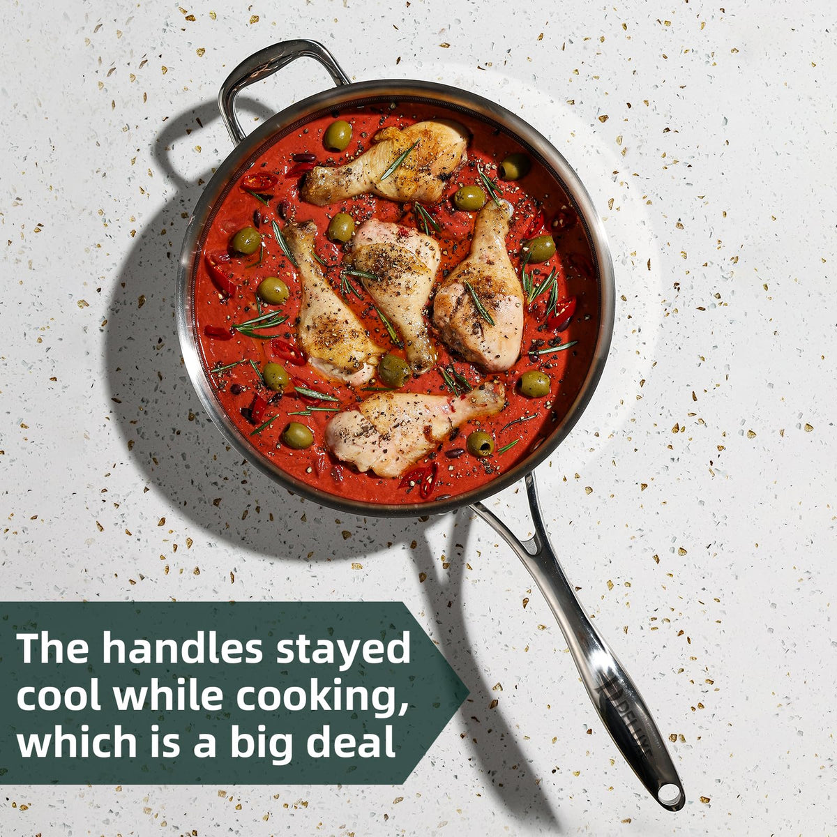 DELUXE dishwasher-safe cookware for easy cleanup after meals