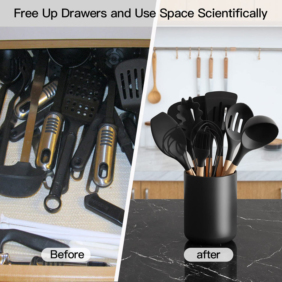 Demany gift-ready utensil holder, ideal for cooks and hosts