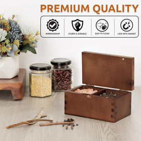 Demigo salt cellar wood grain highlighting craftsmanship and warmth