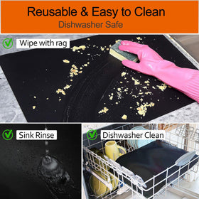 Demiwise dishwasher-safe oven liner cleans quickly after baking and roasting.