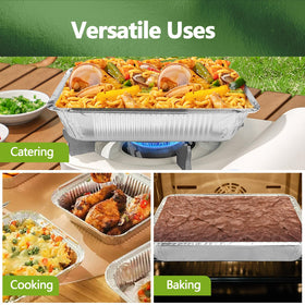 Demiwise recyclable aluminum pans support easy cleanups after events.
