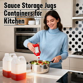 DEMORA ergonomic handle on 1-gallon jug for portable use.