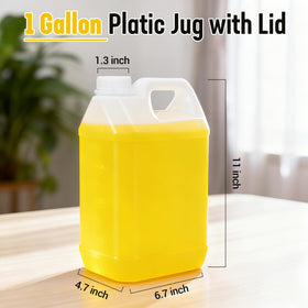 DEMORA 1-gallon jug ideal for multi-liquid storage and easy transport.