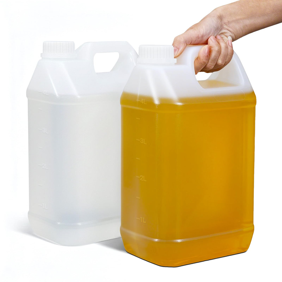 DEMORA 1-gallon jug with lid seal for leak-free storage.