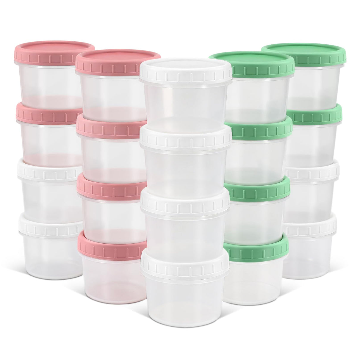 DEMORA 6 oz container with twist-on lid for leak-proof lunch storage