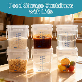 DEMORA container with graduation marks supports accurate bulk storage and sourdough prep