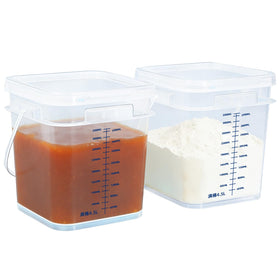 DEMORA large square container with airtight lids for leak-free fridge storage