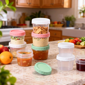 DEMORA snack prep container for sauces and dressings on the go