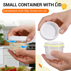 DEMORA stackable 6 oz container keeps pantry organized and space-efficient