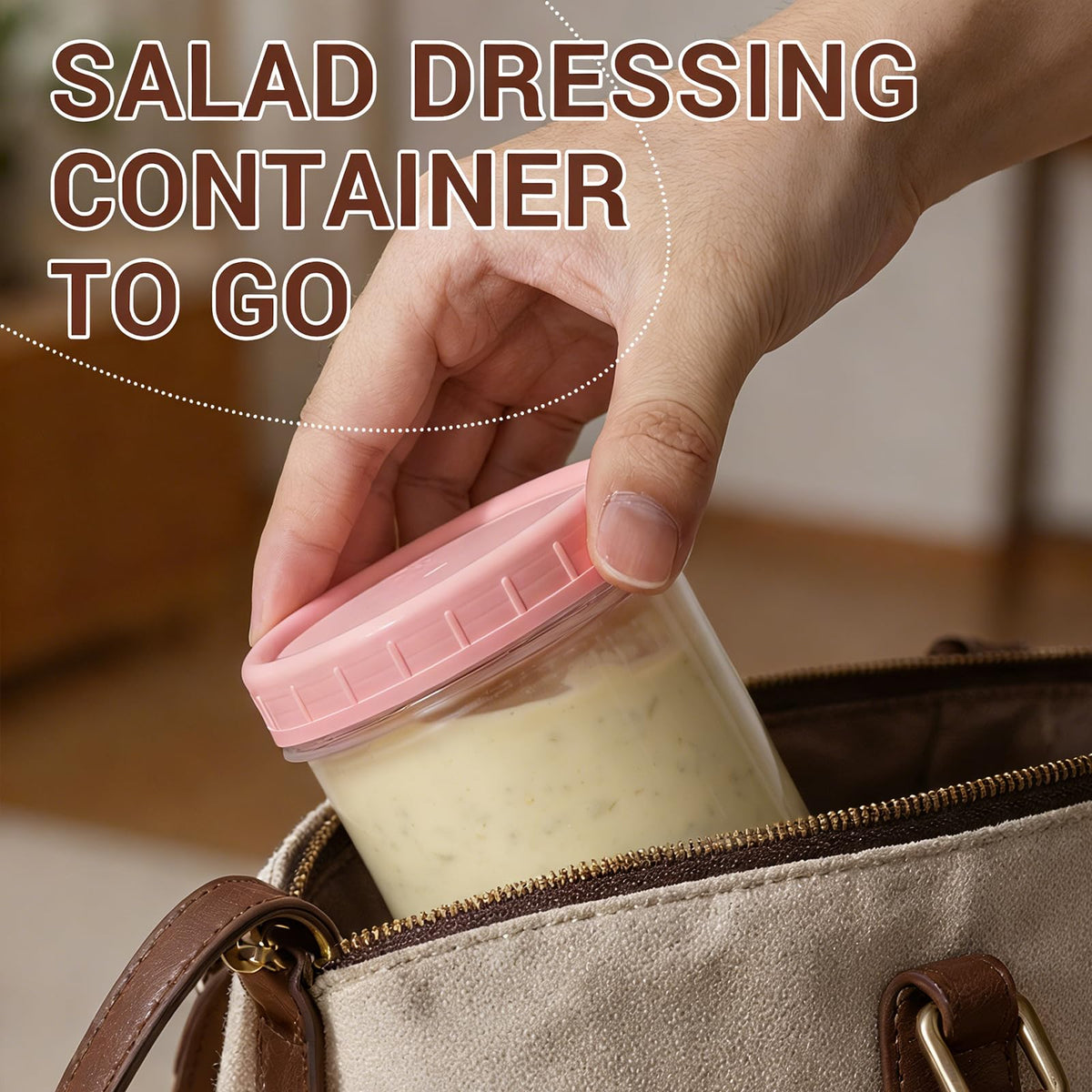 DEMORA twist-on lid helps keep contents fresh and prevent leaks