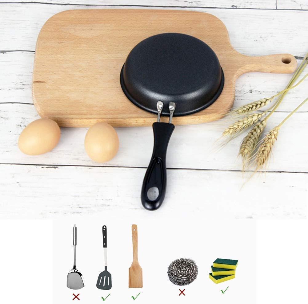 Demoyaya One Egg Frying Pan even heat distribution for consistent cooking