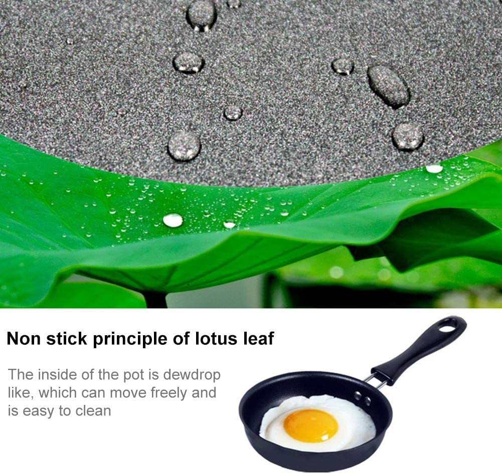 Demoyaya One Egg Frying Pan non-stick coating close-up for easy food release