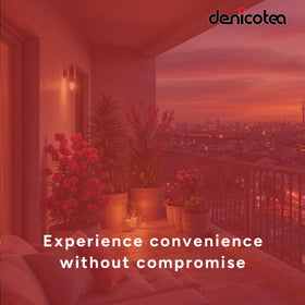 DENICOTEA cigarette holder black ring side angle emphasizes 77mm length for steady handling