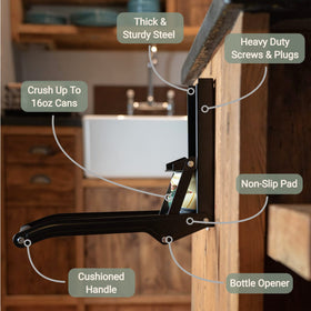 Denoffi Grizzly Living non-slip pad and cushioned handle in use