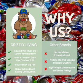 Denoffi Grizzly Living space-saving design reduces bin clutter