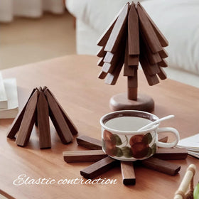 DEOLD wooden-trivet finish develops unique heat-mark patterns over time.