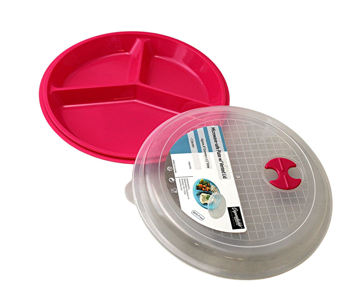 Dependable Essentials BPA-free plastic plates prove durable for daily reuse.