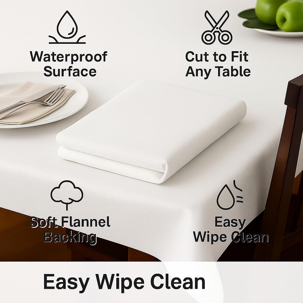 Dependable Industries Essentials waterproof top shields surfaces from spills and stains.