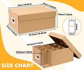 DERZIFUN 12-divider interior prevents jars from knocking during transport.
