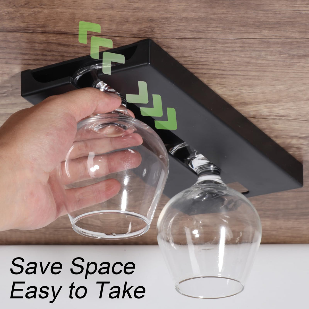 DESONAUT punch-free wine rack adhesive for quick, tool-free installation in bars or kitchens