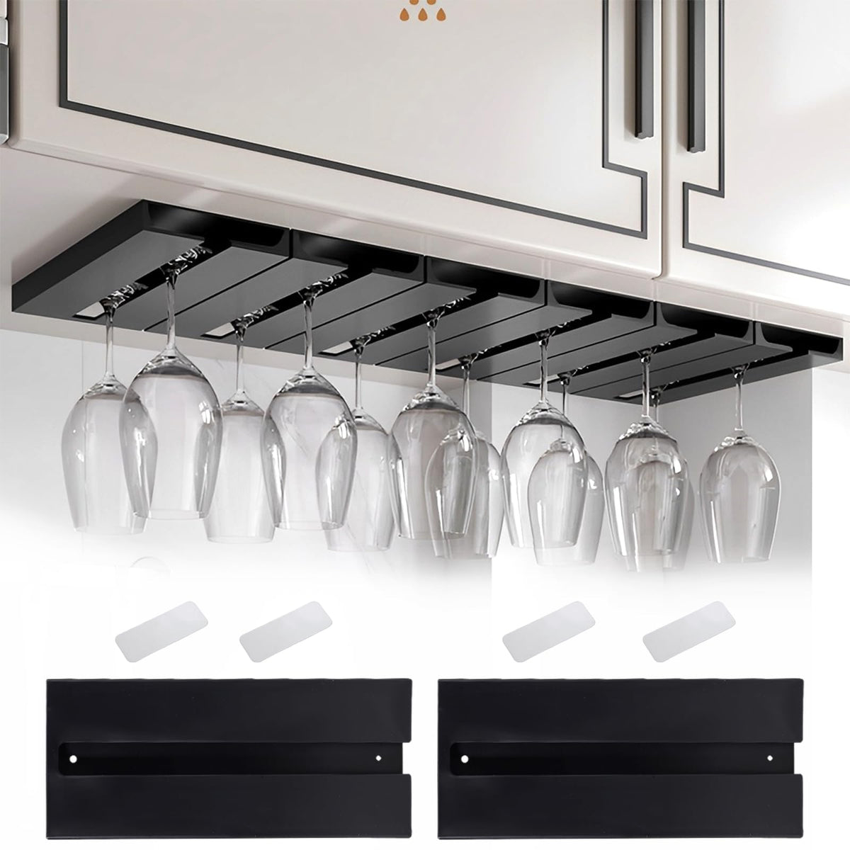 DESONAUT each rack holds 3 to 6 glasses depending on size