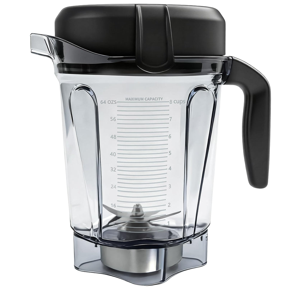 Deuovht blender pitcher 64oz low-profile design for easy countertop storage