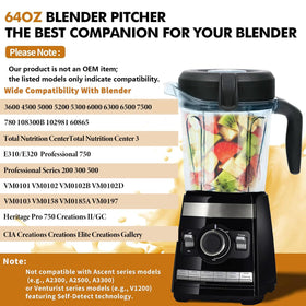Deuovht blender pitcher stainless steel blade for thorough blending